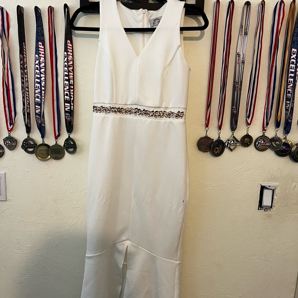 White elegant dress